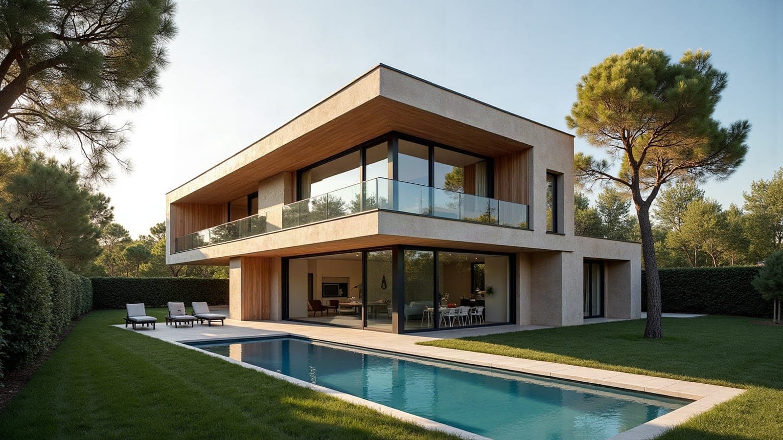 Fenêtre en aluminium anthracite sur une villa contemporaine typique de la métropole
