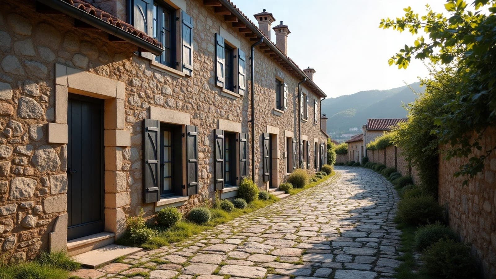 Village perché sur une colline volcanique, à Montferrier-sur-Lez
